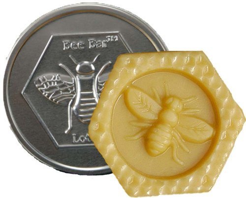 Honey House Large Bee Bar Natural Solid Lotion Bar 2 Oz in Embossed Tin Case, Assortment of 5 Scented Bars Beauty & Personal Care Honey House Naturals