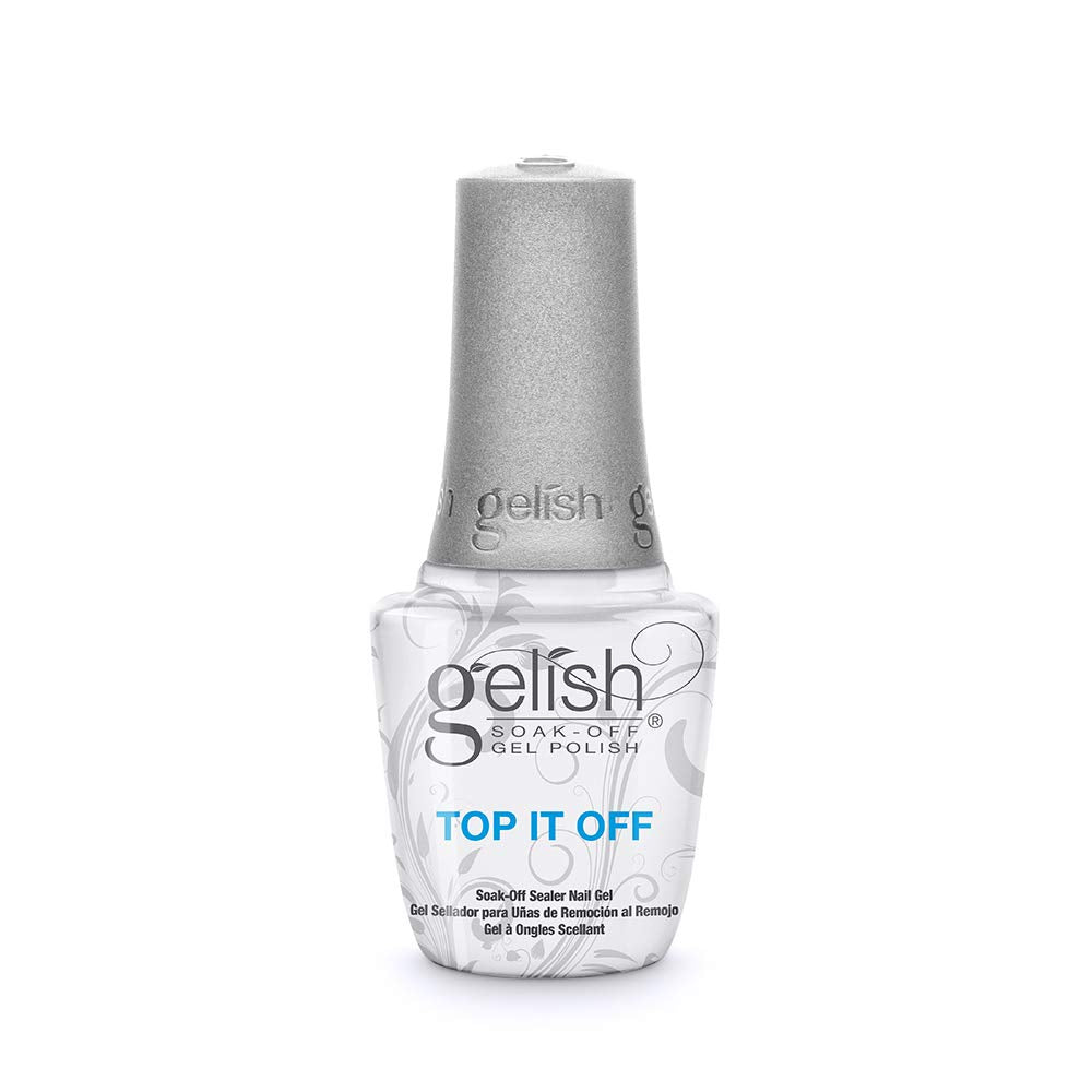 Gelish Top It Off High-Gloss Gel Nail Polish Top Coat Sealer, 0.5 oz