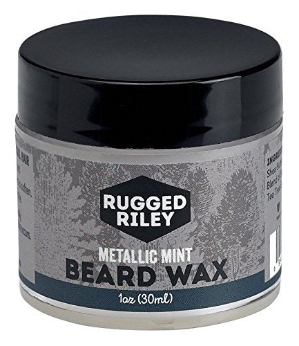 Rugged Riley All Natural Men's Metallic Mint Beard Wax Beauty and Personal Care Fabulous Frannie