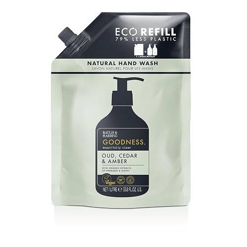 Baylis & Harding Liquid Hand Soap Refills, Goodness, Oud Cedar & Amber, 1 Liter Beauty & Personal Care Baylis & Harding