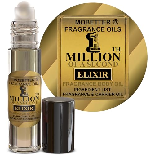 MOBETTER FRAGRANCE OILS 1 Millionth of a Second Elixir Men Cologne Body Oil Beauty & Personal Care MOBETTER FRAGRANCE OILS
