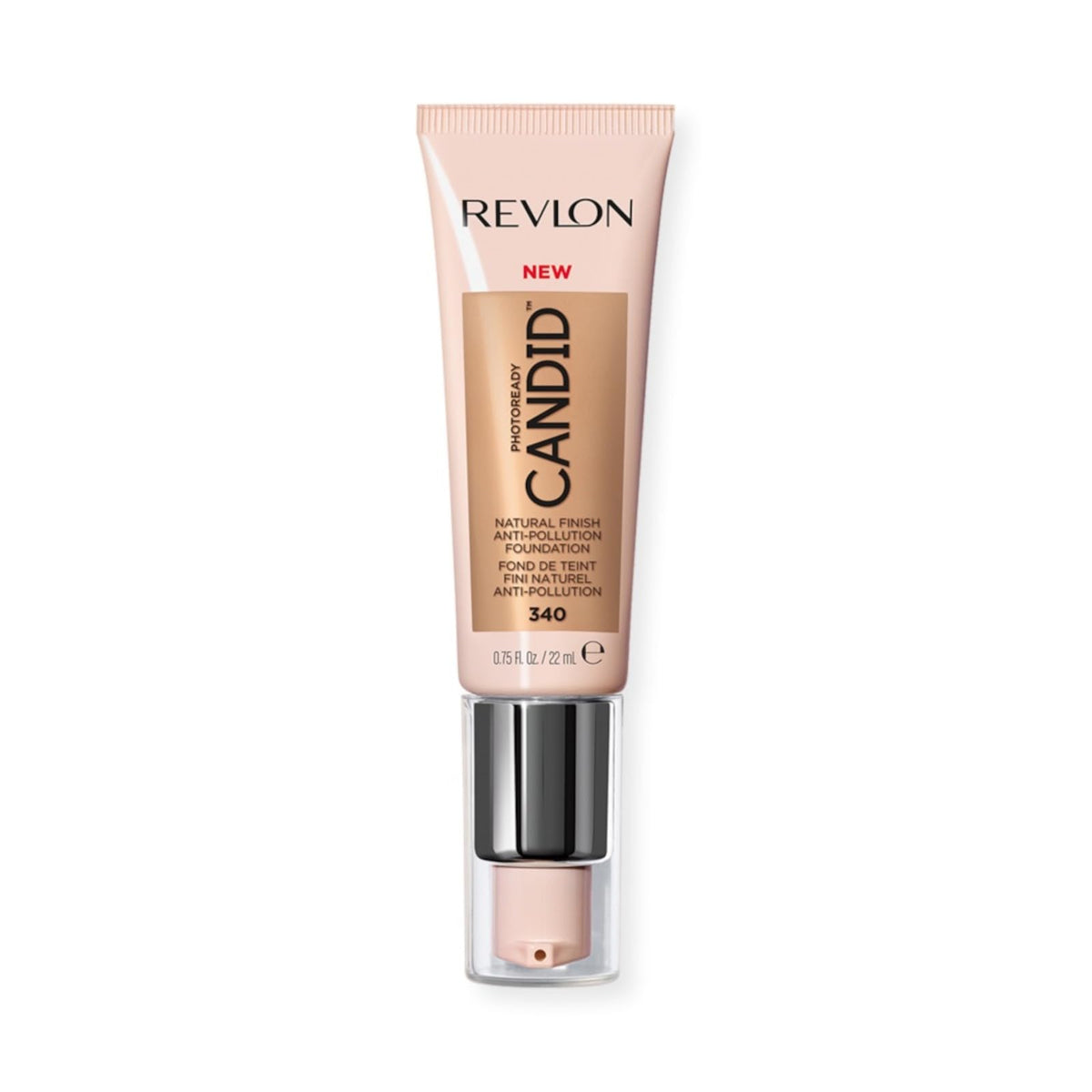 Revlon PhotoReady Candid Natural Finish Foundation, with Anti-Pollution, Antioxidant, Anti-Blue Light Ingredients, 340 True Beige, 0.75 fl. oz. Beauty & Personal Care REVLON