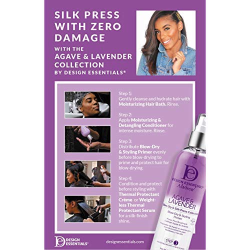Design Essentials Agave & Lavender Moisturizing Blow-Dry & Styling Primer, 8 Ounce Beauty & Personal Care Design Essentials