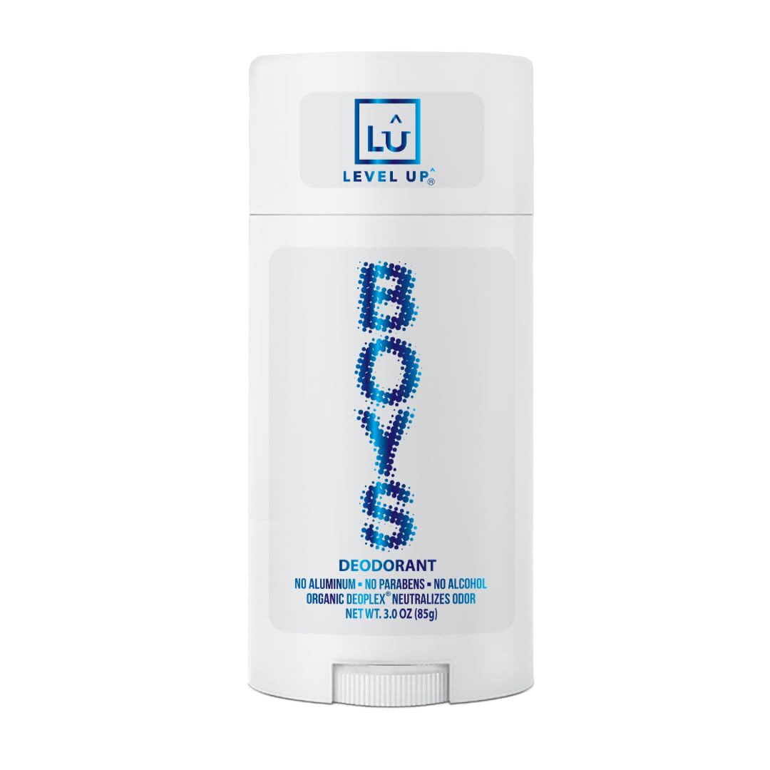 Level Up Boys Deodorant: Aluminum-Free Alcohol-Free, Paraben-Free, 24 Hr Odor Protection, Clean Fresh Scent, Kids & Tweens Made in the USA Beauty and Personal Care Level Up Default Title