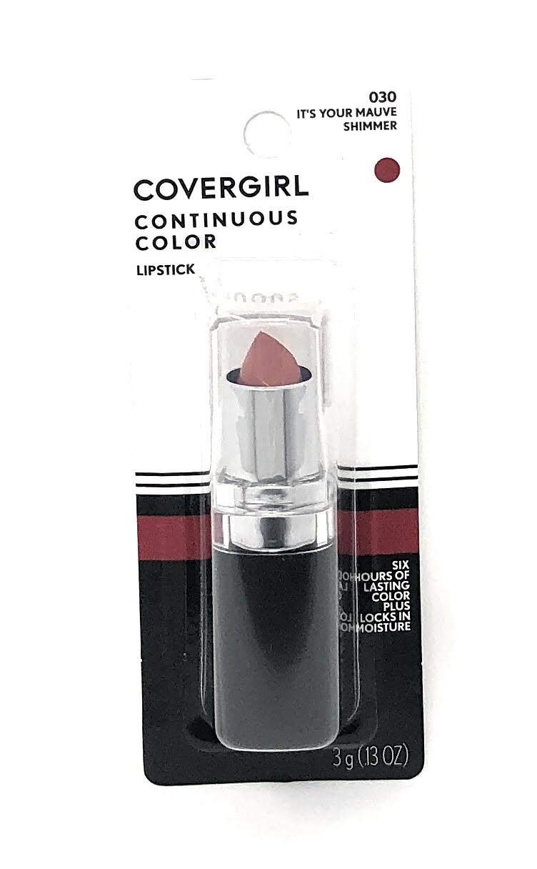 CoverGirl Continuous Color Lipstick, It'S Your Mauve 030, 0.13-Ounce Bottles (Pack of 2) Beauty & Personal Care COVERGIRL