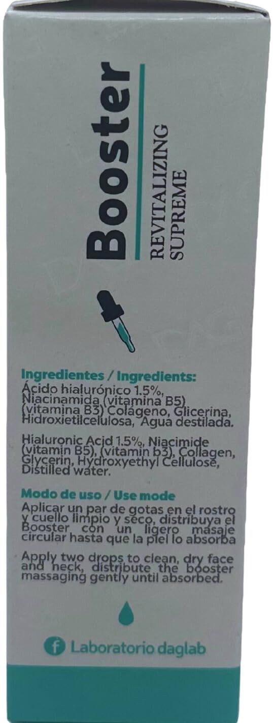 DAG BY DAGLAB Booster + B5 Revitalizing Supreme (50 ML) Hyaluronic Acid cosmetic use Beauty & Personal Care DAG BY DAGLAB
