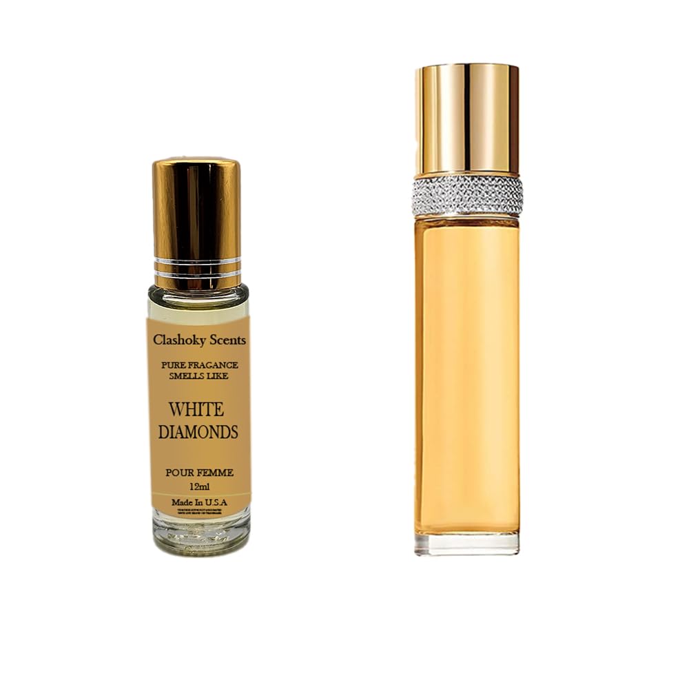 Clashoky Fragrance Perfume Oils White Diamonds Perfume Roll On Body Oil for Women (12ml) (Pack of 1) Beauty & Personal Care Clashoky
