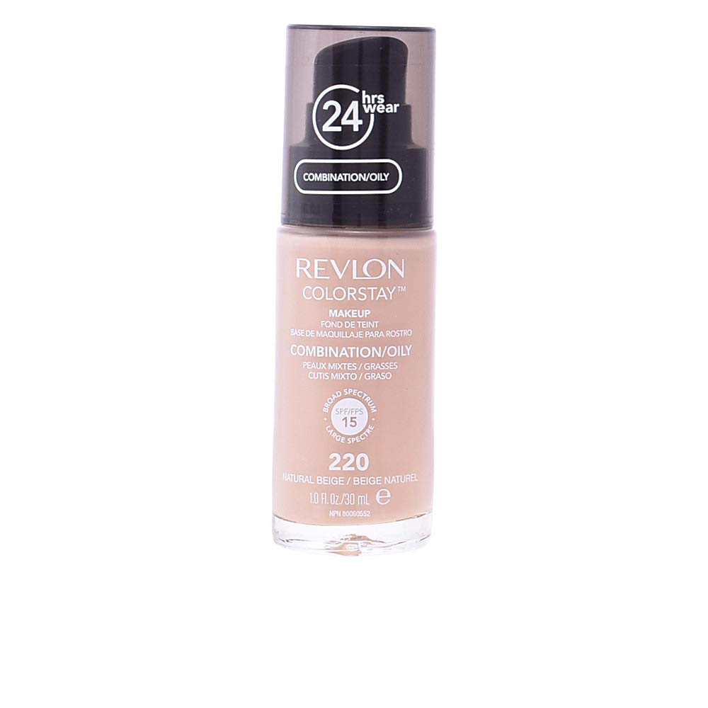 Revlon Colorstay Pump 24HR Make Up SPF15 Comb/Oily Skin 30ml - Natural Beige Beauty & Personal Care REVLON