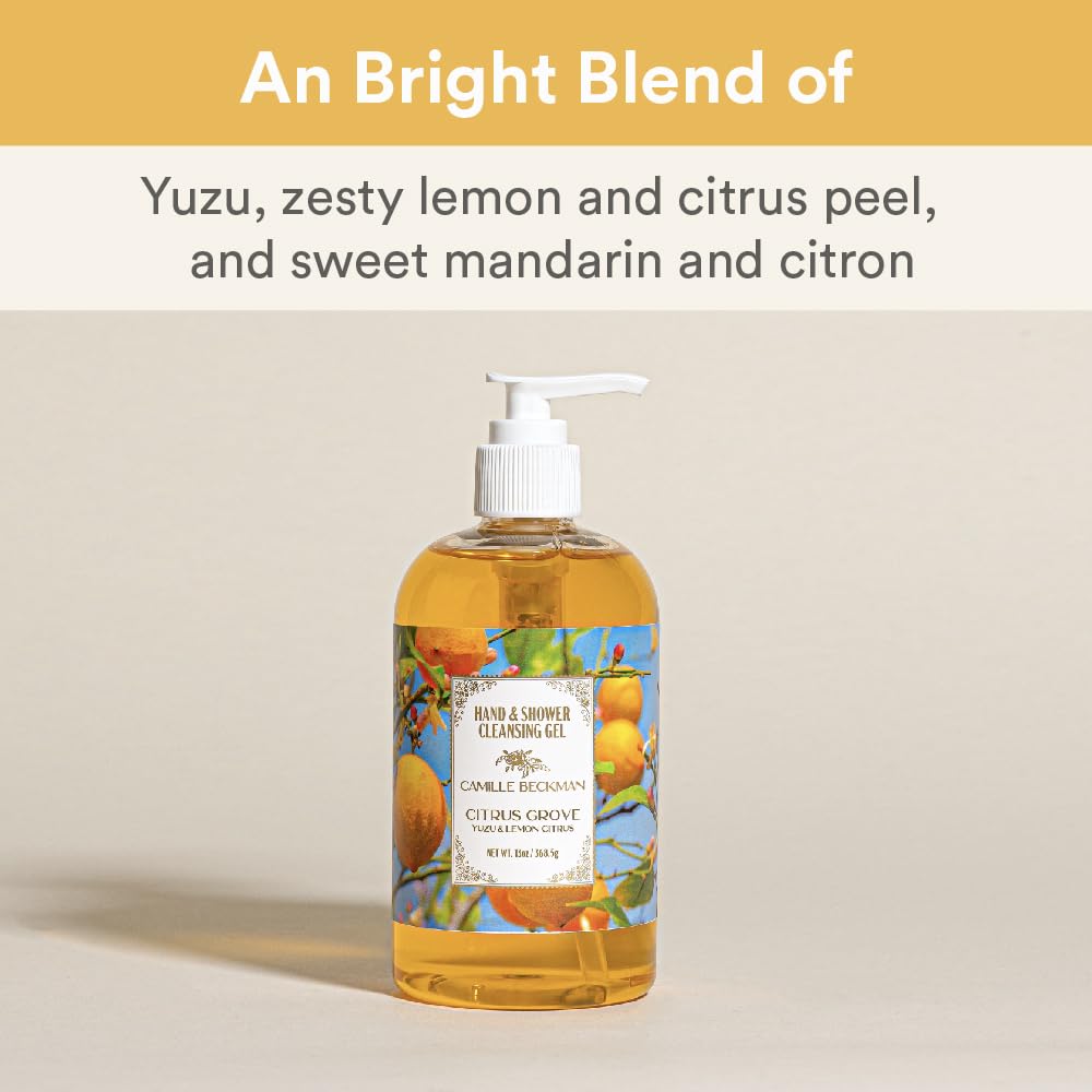 Camille Beckman Hand and Shower Cleansing Gel, Citrus Grove, 13 Ounce Beauty & Personal Care Camille Beckman