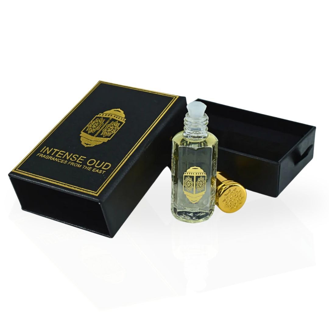INTENSE OUD Majnoon Long Lasting Arabian Perfume Oils for Women 12ML (0.40 OZ) Fragrance Oil with Pineapple, Vanilla & Musky Notes - Concentrated Beauty & Personal Care INTENSE OUD
