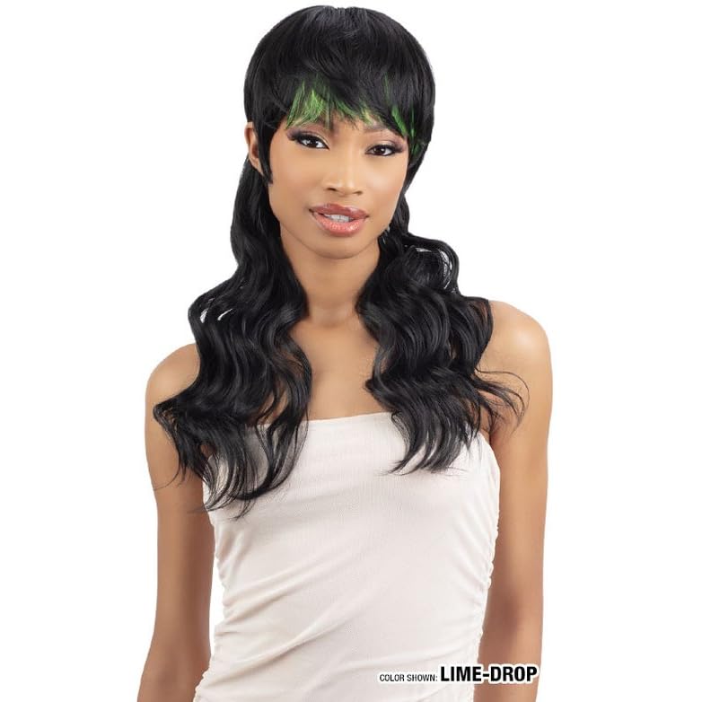 Shake-N-Go Lite Wig Wavy Mullet (BLUSH-DROP)