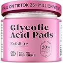 Glycolic Acid Pads with Vitamin C - Toner Pads for Face Cleansing With Tea Tree Oil - Exfoliating Pads with 20% AHA & Vitamins E, B3, B5 - Facial Peel Beauty & Personal Care Divine Derriere