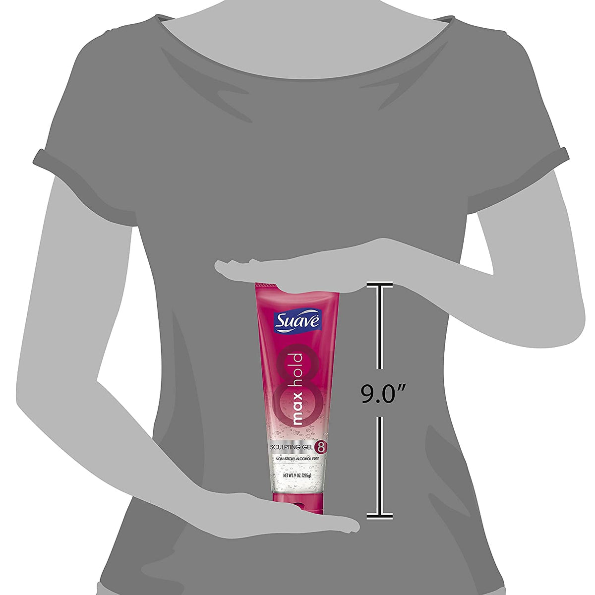 Suave Essentials Styling Gel Max Hold 8.9 Ounce (Pack of 2) Beauty & Personal Care Suave