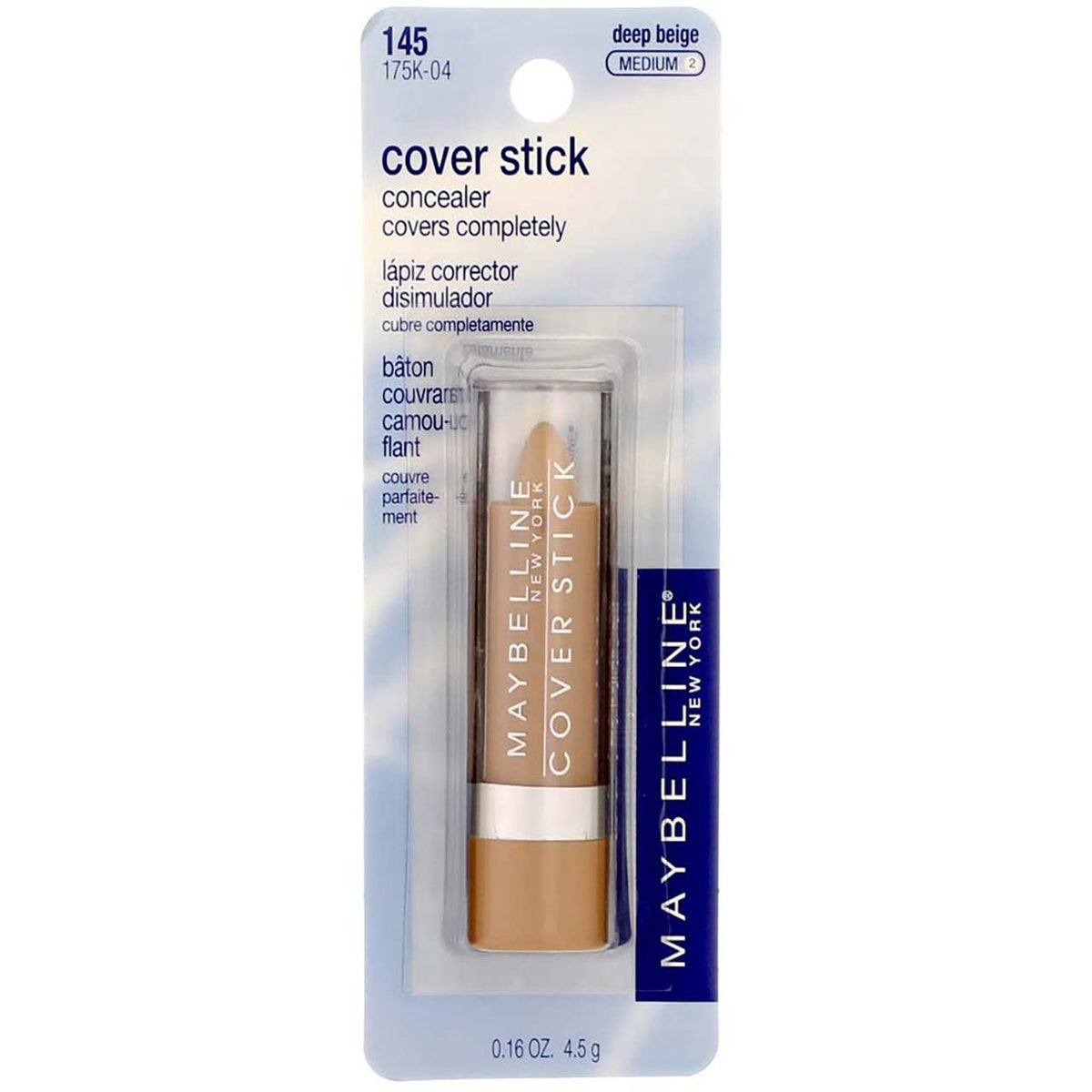 Maybelline New York Waterproof Cover Stick, Deep Beige - .16 Oz (Pack of 2)