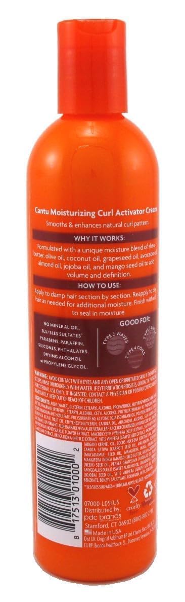 Cantu Shea Butter Moisturizing Curl Activator Cream 12 Oz., Ivory (0002) Beauty & Personal Care Cantu