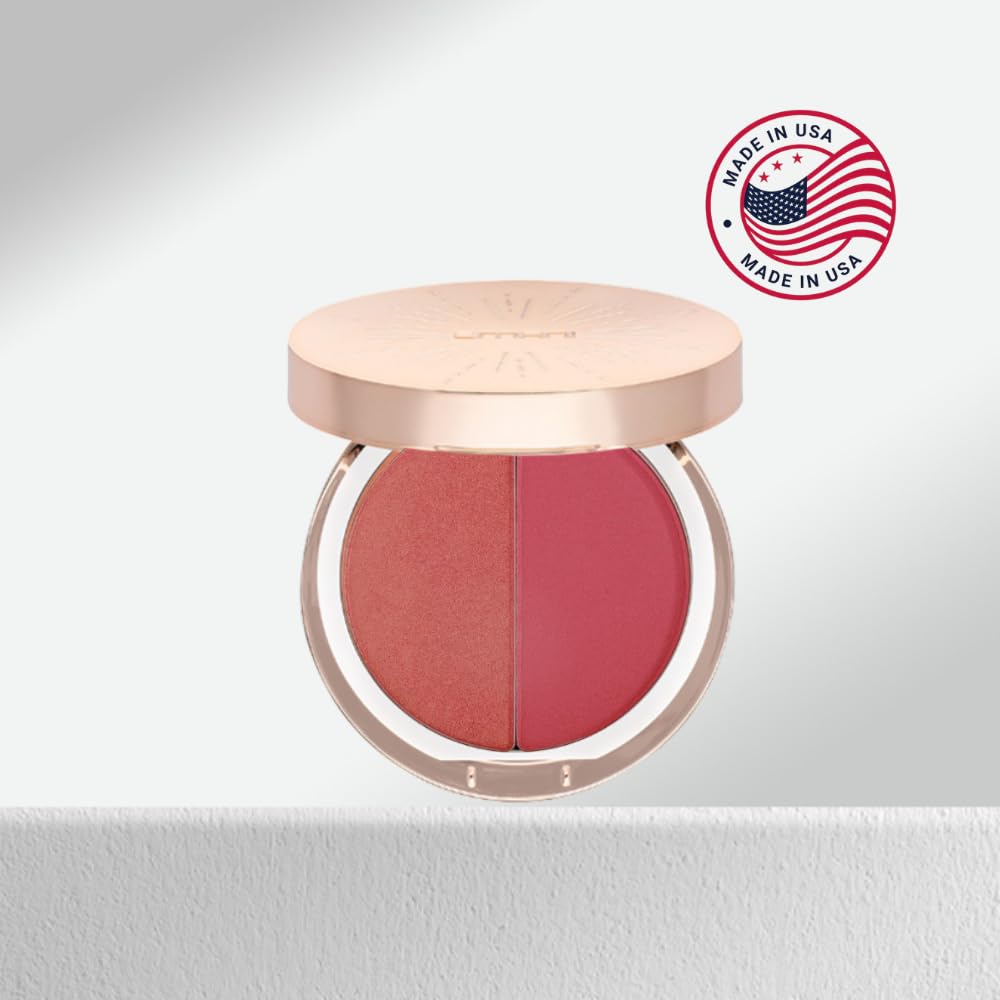 Emani Blush & Bronzer - Natural Mineral Pressed Bronzer for Face - Radiant Skin Blush for Sun Kissed Glow, All Skin Types including Sensitive Skin Beauty & Personal Care Emani