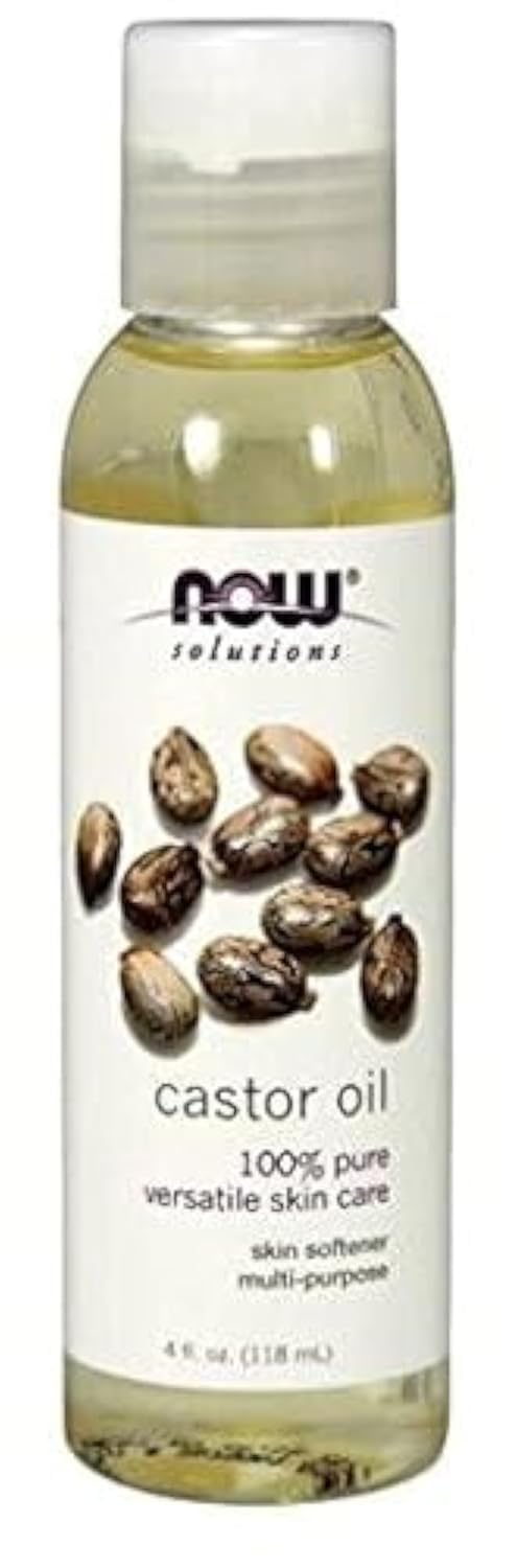 NOW Foods Castor Oil 4 fl oz Oil (Pack of 2) Beauty & Personal Care NOW Foods