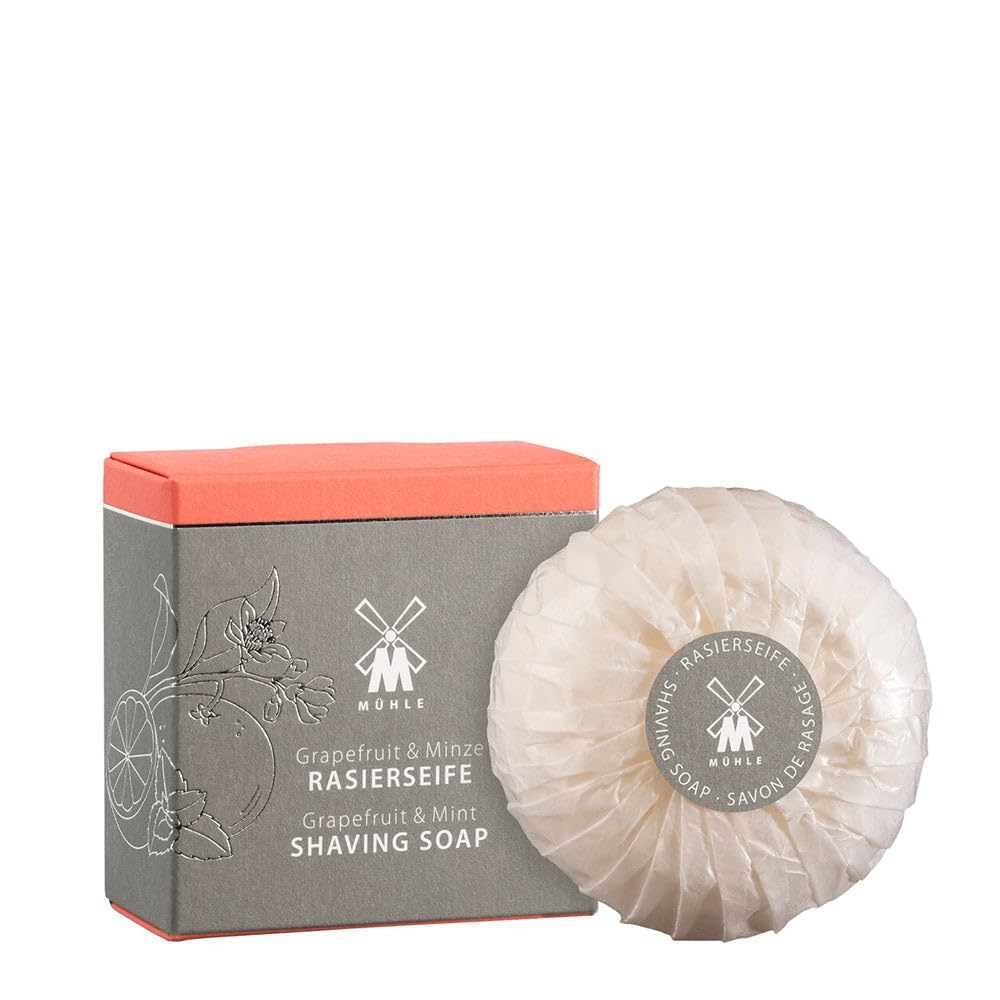 MÜHLE Shaving Soap - Shaving Soap with Grapefruit & Mint for All Skin Types - Fruity & Revitalising - 65 g Beauty and Personal Care MÜHLE