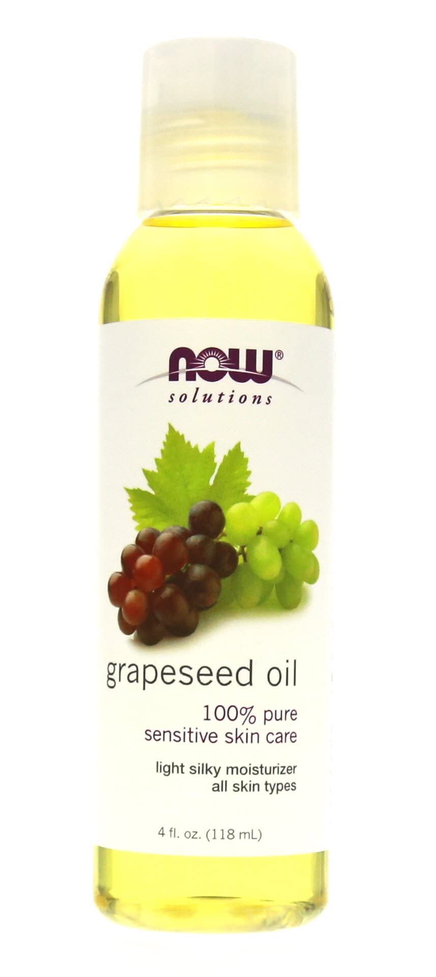 NOW Grape Seed Oil, 4-Ounce (Pack Of 2) Beauty & Personal Care NOW Foods
