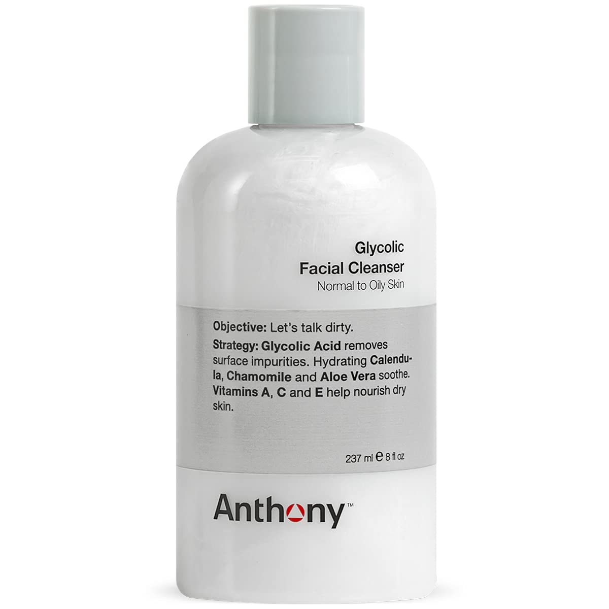 Anthony Glycolic Facial Cleanser for Men, Daily Exfoliating & Hydrating Face Wash, Shave Prep, Non-Foaming, Deep Cleansing, Gentle on Sensitive Skin Beauty & Personal Care Anthony