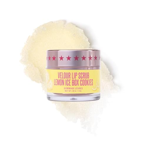 Jeffree Star Cosmetics Velour Lip Scrub, Exfoliating Sugar Lip Treatment, Cruelty-Free & Vegan, 30 G / 1 oz. (Lemon Ice Box Cookies) Beauty & Personal Care Jeffree Star