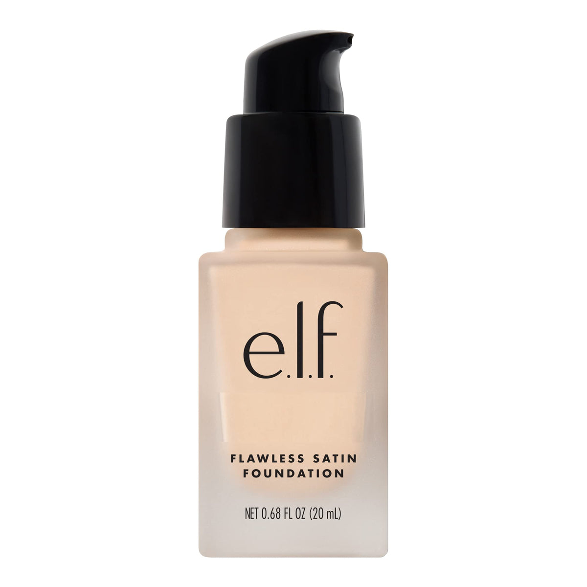 e.l.f. Flawless Satin Foundation, Lightweight & Medium Coverage, Semi-Matte Finish, Vegan , Snow, 0.68 Fl Oz (20mL) Beauty & Personal Care e.l.f.