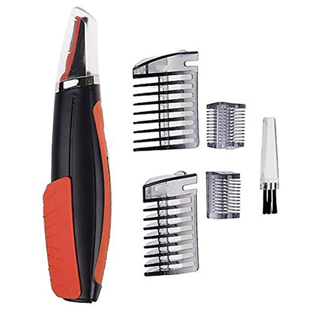 shenruifa Electric Nose Hair Trimmer, Integrated Design, Easy to Grip and Carry, LED Light, Two Comb Attachments, for Nose, Eyebrows, Beard, Beauty and Personal Care shenruifa