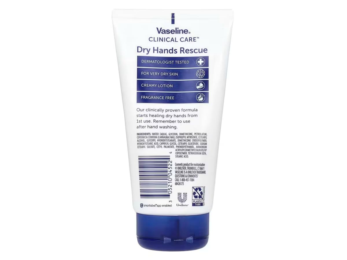 Vaseline Clinical Care™, Dry Hands Rescue, Fragrance Free, 5.1 fl oz (150 ml) Beauty & Personal Care Vaseline