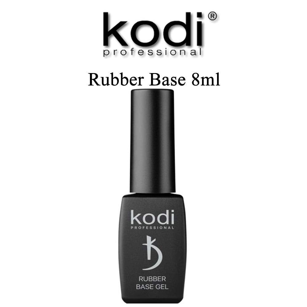 Rubber Base Gel 8ml 0.25 oz | Kodi Professional |8 ml (0.25 oz) | Gel LED/UV Nail Polish Coat Soak | Original Products| For Long Lasting Nails Layer| Beauty & Personal Care kodi professional