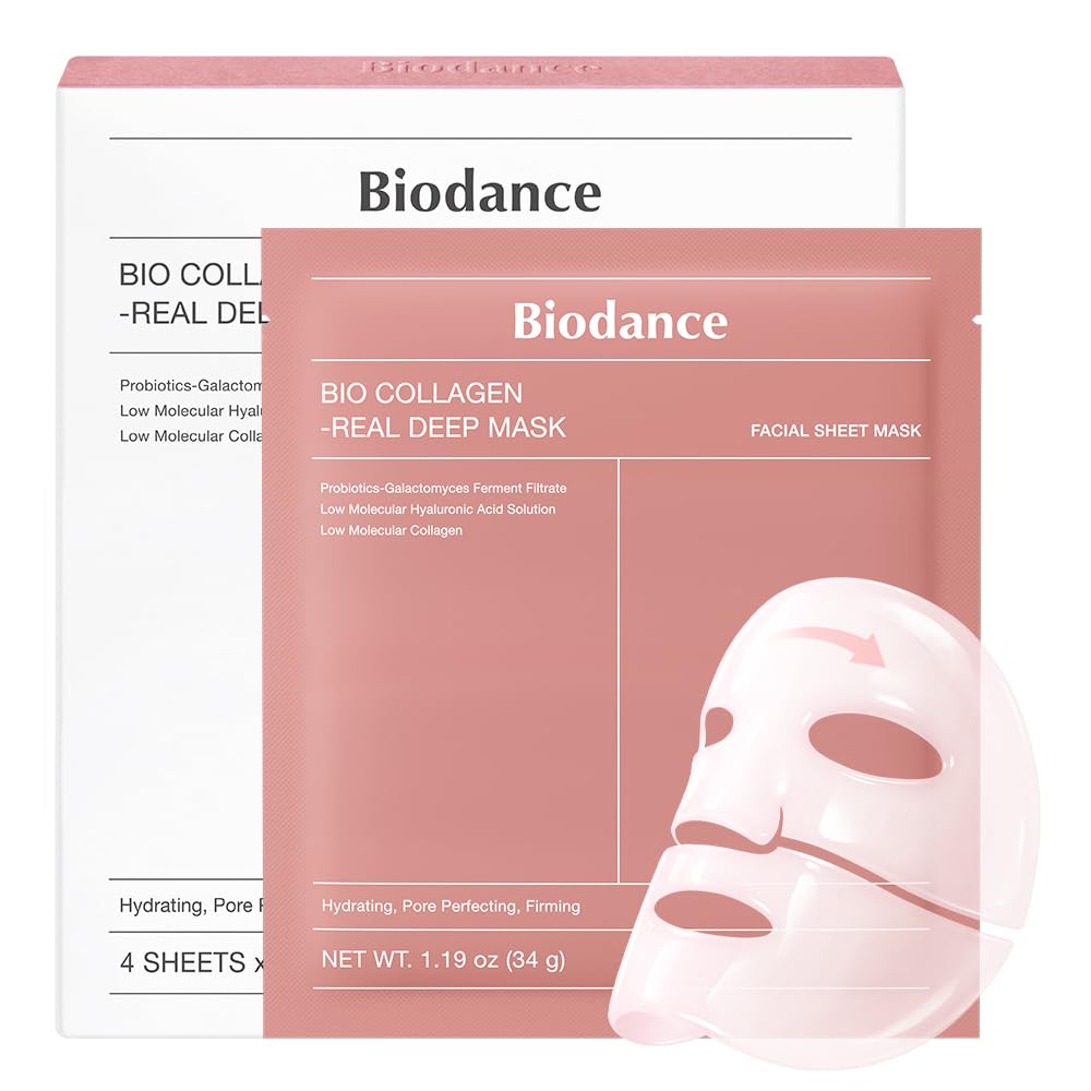 BIODANCE Bio-Collagen Real Deep Mask, Hydrating Overnight Hydrogel Face Mask, Pore Minimizing, Elasticity, Plumping, Travel Essentials & Self Care Beauty and Personal Care BIODANCE