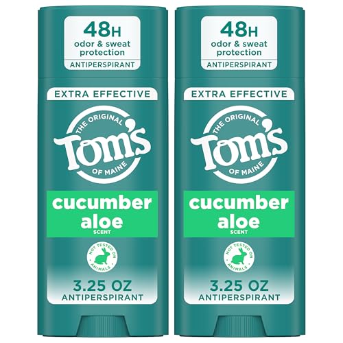Tom’s of Maine Cucumber Aloe Antiperspirant, For Women and Men, 3.25 oz (2 Pack) Beauty and Personal Care Tom's of Maine