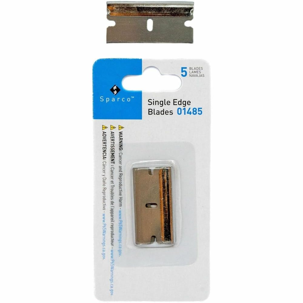 Sparco, SPR01485, Tap-Action Razor Knife Refill Blades, 5 / Pack, Stainless Steel Beauty and Personal Care PILOT