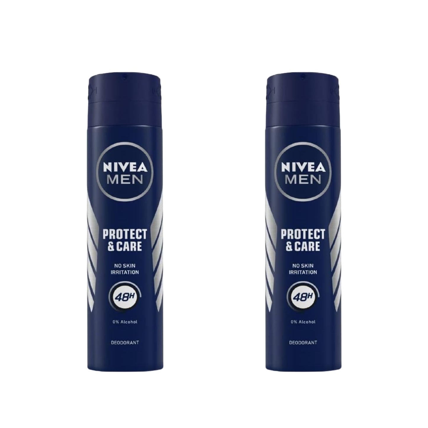 NIVEA MEN Protect & Care Anti-Perspirant Deodorant Spray, 0% Alcohol, 48H Odor Protection, Skin-Friendly, Woody Masculine Scent, Dermatologically Beauty and Personal Care NIVEA