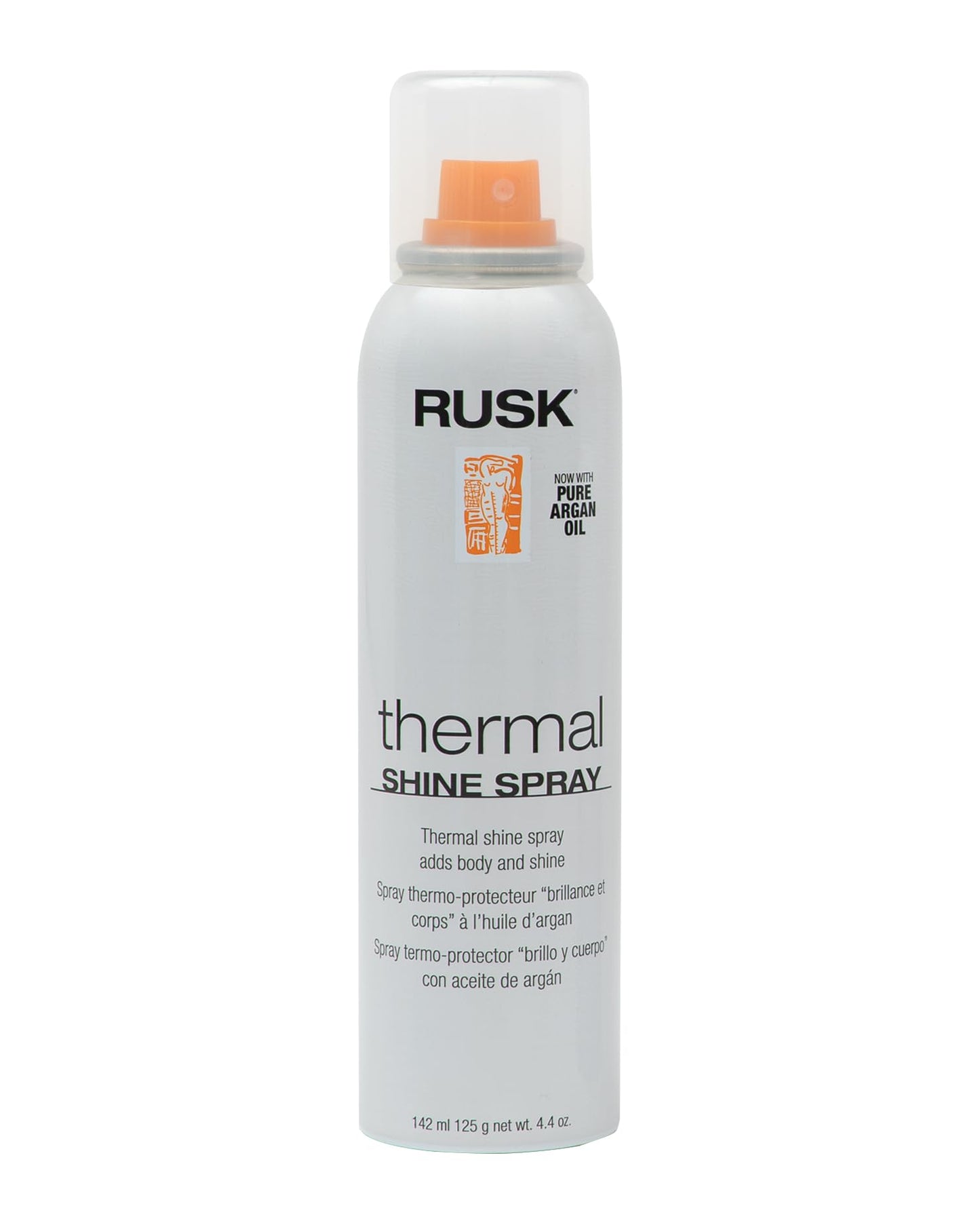 RUSK Thermal Shine Spray, Pure Argan Oil, Eliminates Frizz and Maintains Shine, Sleek and Smooth Hair, 4.4 oz Beauty & Personal Care RUSK