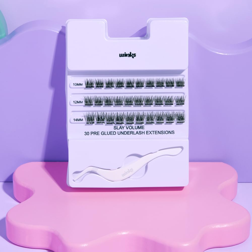 Ardell Winks Press On Eyelash Extensions, Volume - DIY Clusters, 30 Individual Lashes, Natural Look with Applicator, 1 Pack