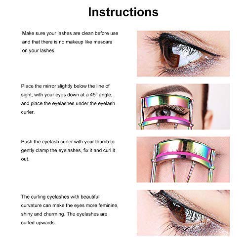 SinPinEra Eyelash Curler with 2 Advanced Silicone Refill Pads & Fits All Eye Shapes - Start a Beautiful Story Now! (Multi-Colored) Beauty & Personal Care SinPinEra
