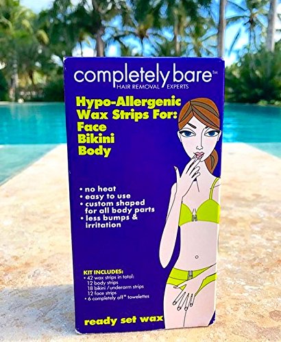 Completely Bare Hypo Allergenic Wax Strips, For Face, Bikini & Body 50 ea (Pack of 6) Beauty and Personal Care Completely Bare
