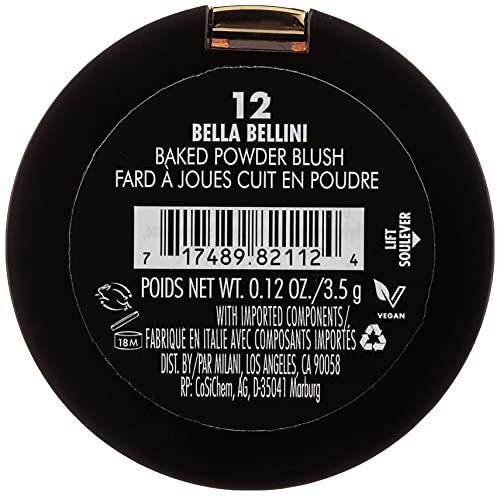 Milani Baked Blush, Powder Blush for Cheeks, Cruelty Free Makeup - Shape, Contour & Highlight Face for a Shimmery or Matte Finish - Bella Bellini Beauty & Personal Care Milani
