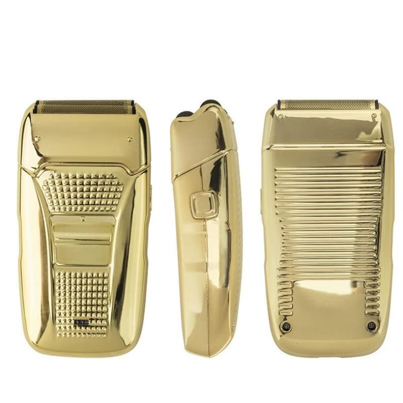 BJFSEAFN Electric Shaver Hair Cleaning Razor Beard Foil Shaving Machine Finishing Tool for Men(Gold) Beauty and Personal Care BJFSEAFN