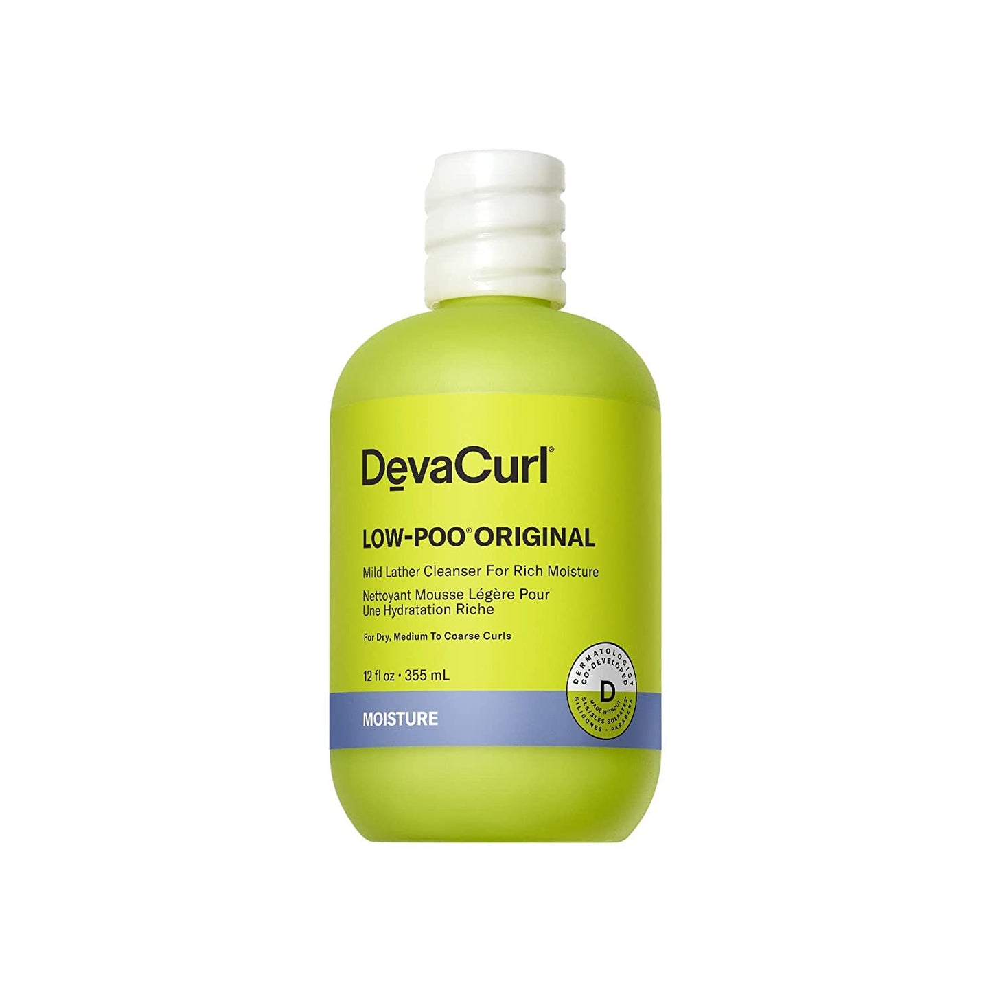 DevaCurl Low-Poo Original Mild Lather Cleanser for Rich Moisture, 12 fl. oz. Beauty & Personal Care DevaCurl