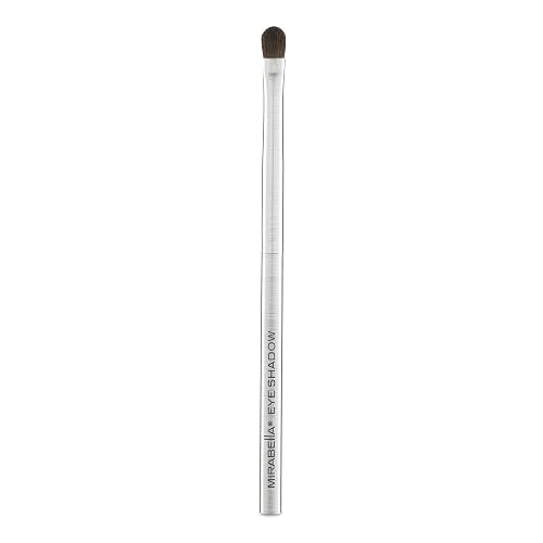 Mirabella Eyeshadow Brush, Premium Professional Makeup Brush Collection, Cruelty-Free Synthetic Bristle Brush with Hand-Sculpted Brushed Aluminum Beauty & Personal Care Mirabella