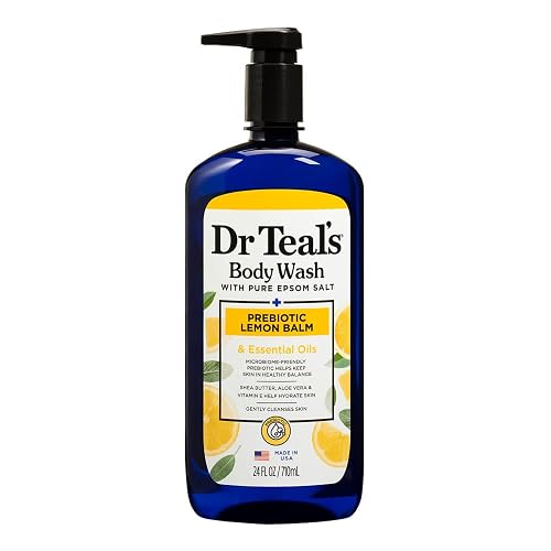 Dr Teal's Body Wash with Prebiotic Lemon Balm, Sage & Thyme Essential Oils, Magnesium, 24 fl oz, 2 Pack Beauty & Personal Care Dr Teal's
