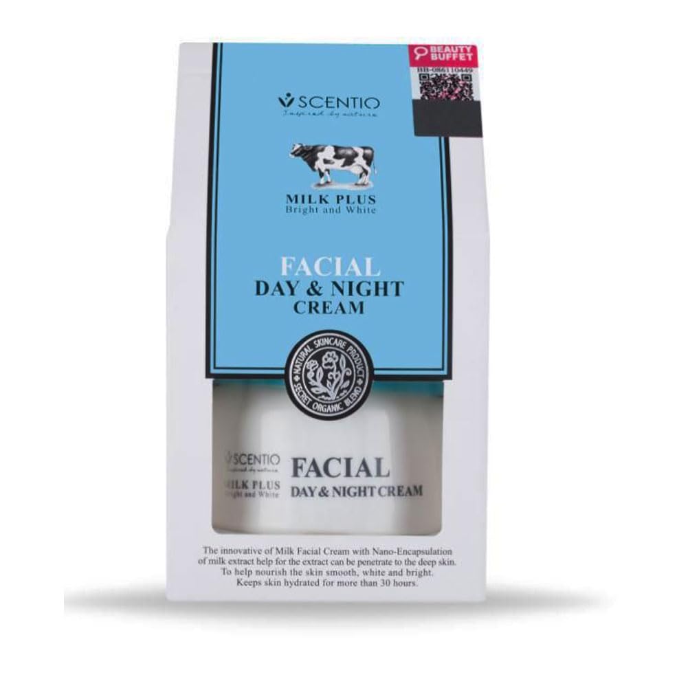 SCENTIO MILK PLUS FACIAL DAY & NIGHT CREAM (50 ML), 1.76 Ounce (Pack of 1) Beauty & Personal Care SCENTIO