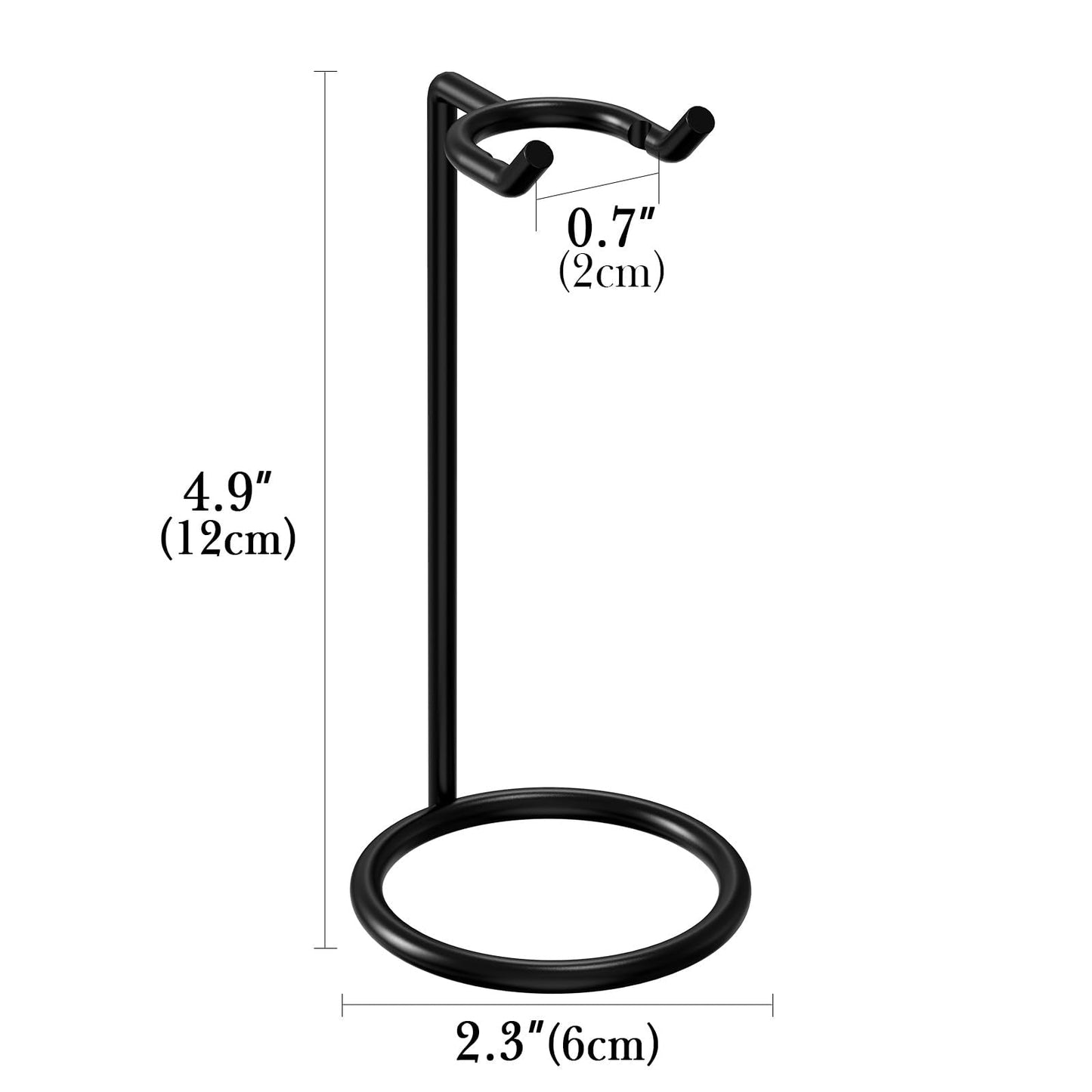 Linkidea Stainless Steel Safety Razor Stand, Men's Travel Shaving Razor Holder, Compatible with Gillette Fusion 5 Long Handle Safety Razor (Black) Beauty and Personal Care Linkidea