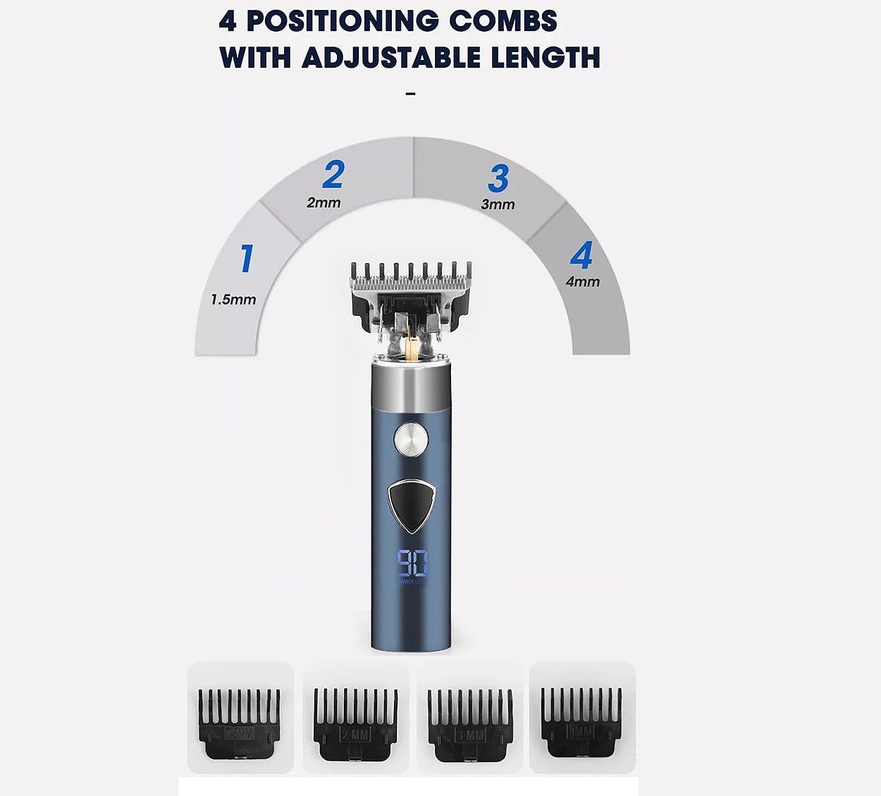 QDKVTNDJZ Hair Clippers for Men, 5-in-1 Multifunctional Hairdresser Eyebrow Trimmer Nose Shaver Set Carving Electric Scissors Beauty and Personal Care QDKVTNDJZ