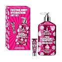 Hempz Festive Mint Hydration Pink Peppermint Meringue Gift Set, Body Loton and Lip Balm Duo, Limited Edition, 17 oz and .44 oz Beauty & Personal Care Hempz