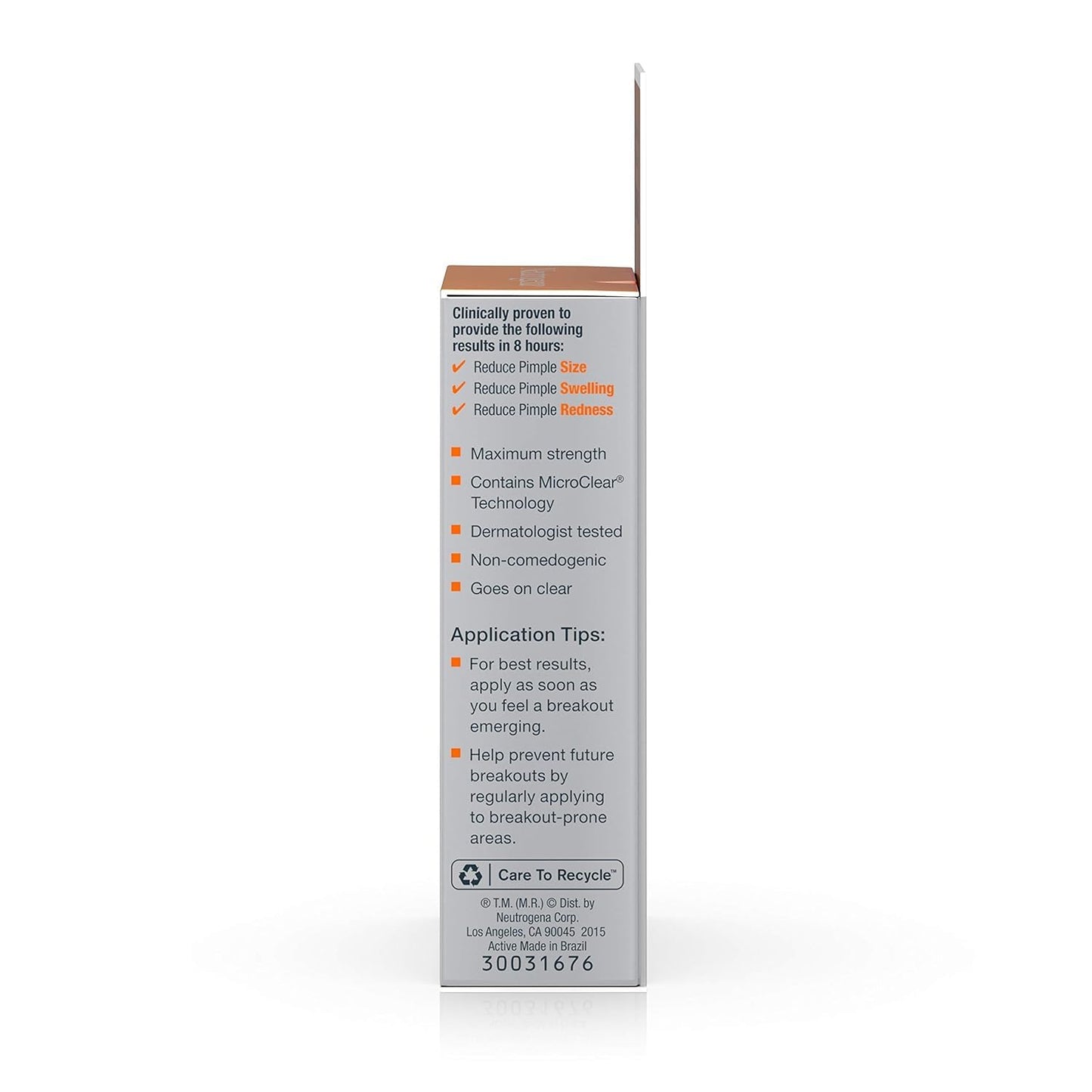 Neutrogena Rapid Clear Acne Eliminating Spot Treatment Gel with Witch Hazel and Salicylic Acid Acne Medicine for Acne-Prone Skin, 0.5 fl. oz (Pack Beauty & Personal Care Neutrogena