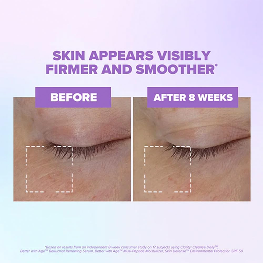 ClarityRx Better With Age Renewing Bakuchiol Face Serum for Anti-Aging, Gentle Alternative Retinol Serum, Plant Based, Cruelty Free, Paraben Free (1 Beauty & Personal Care ClarityRx