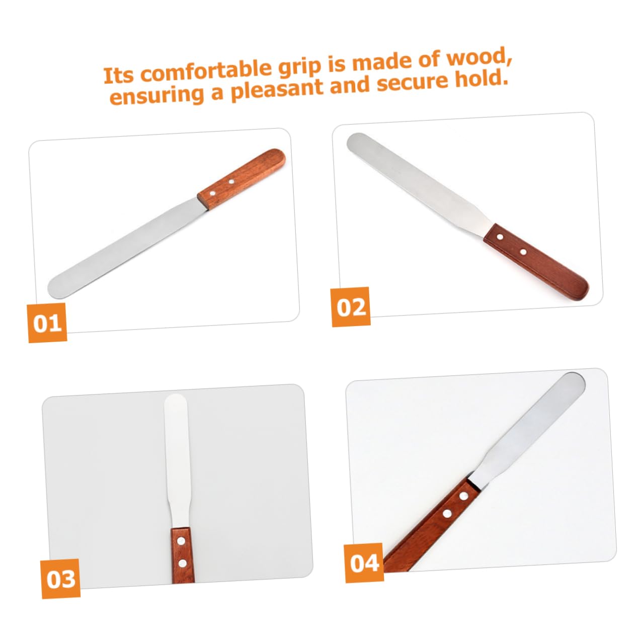 OUNONA Convenient Waxing Spatula Wooden Handle Hair Removal Waxing Applicator for Women Beauty and Personal Care OUNONA