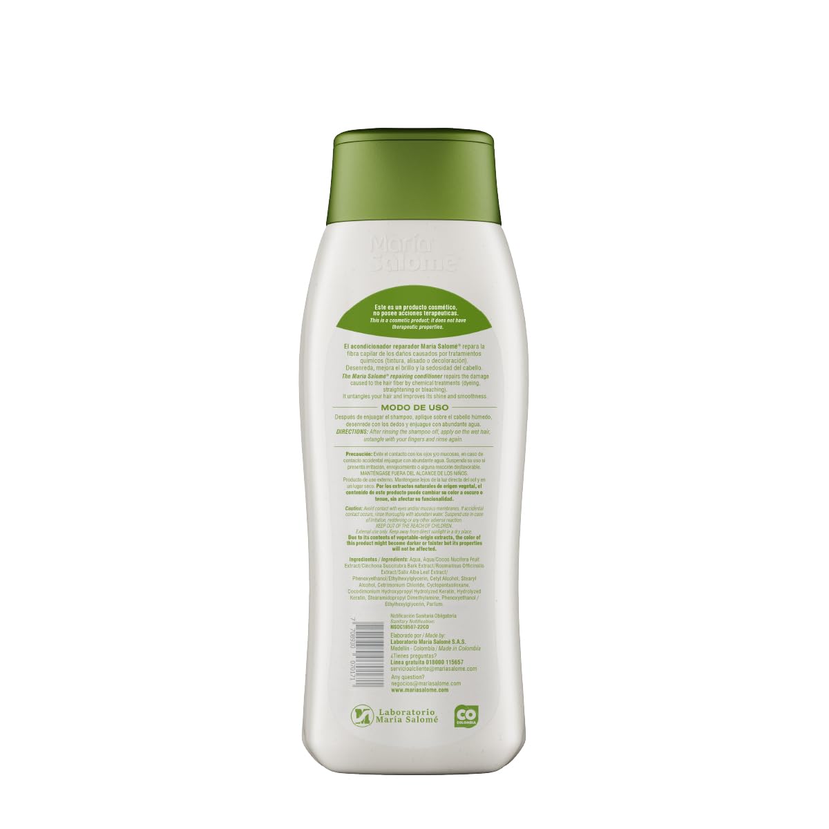 Maria Salome Keratin2 Hair Repair and Loss Prevention kit of Shampoo 13.5 fl.oz. - Conditioner 13.5fl.oz. - Mask 11.8 fl.oz. Natural Products Beauty & Personal Care Maria Salome